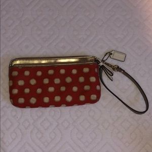 Coach Polka Dot Wristlet